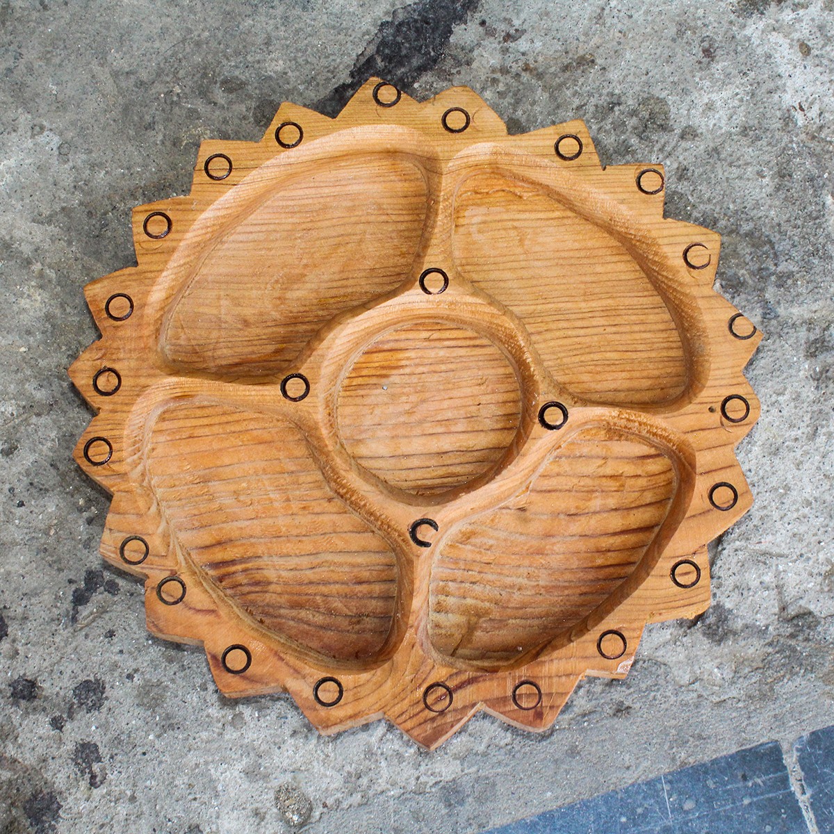 Round Fruit Box | Wooden Candy Plate 2