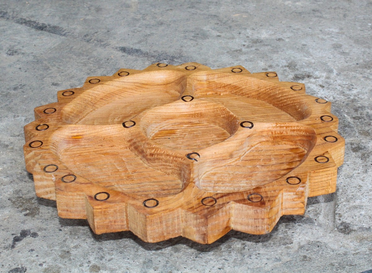 Round Fruit Box | Wooden Candy Plate 3