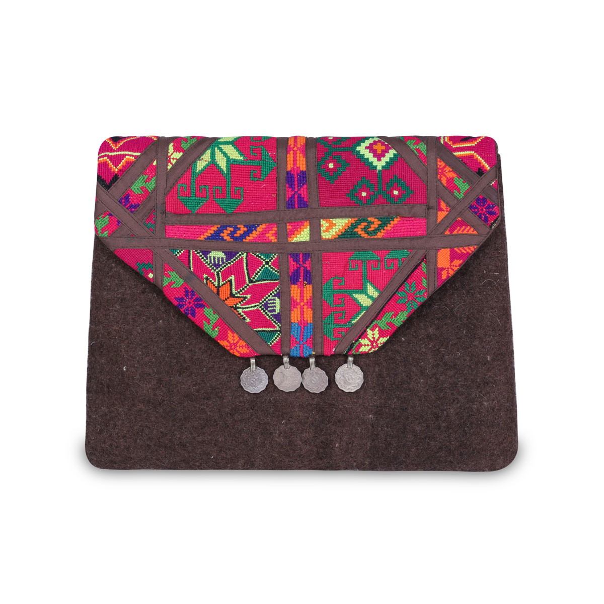 Woolen Envelope Baguette Handbag 3