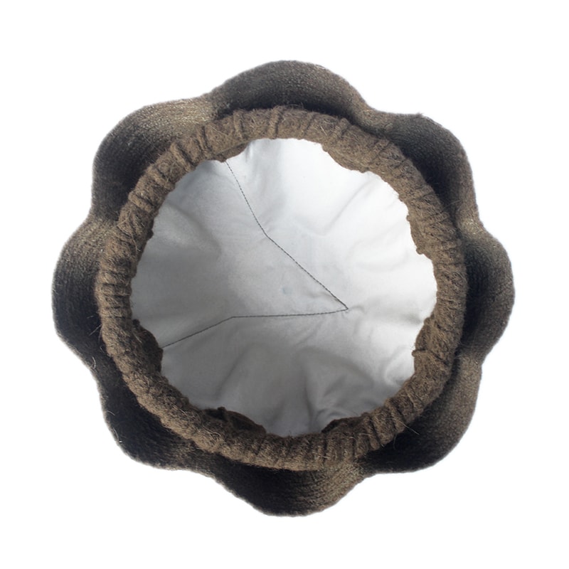 Brown Laghmani Pakol | Handmade Woolen Afghan Cap 3