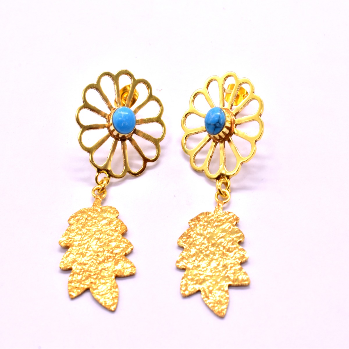 Gold jewelry Handmade Sun flower 3