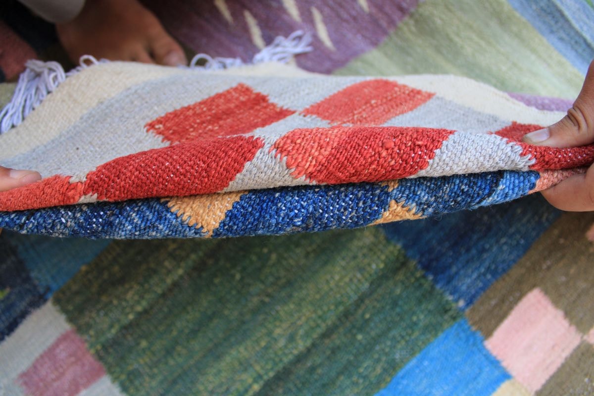 Stunning Animal print Hand knotted Chobrang kilim 5