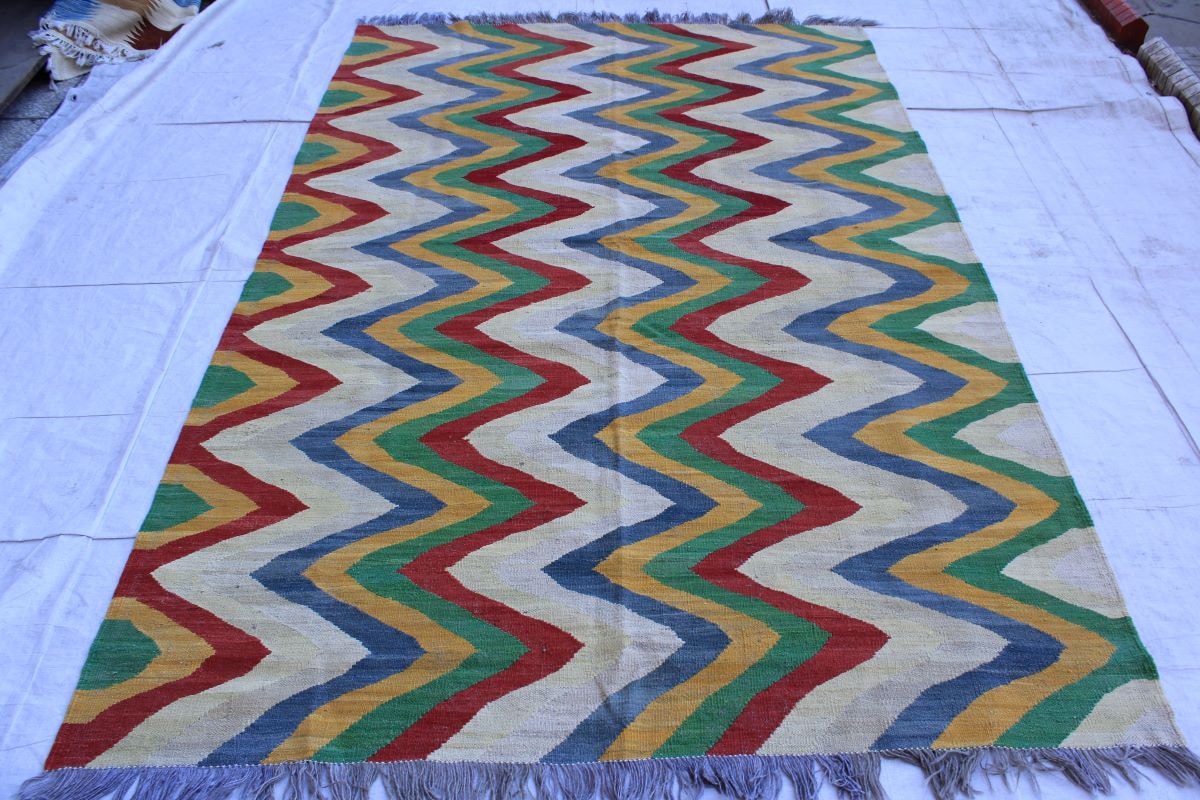 Stuuning Handmade Chobrang Kilim With Nice Colors 1