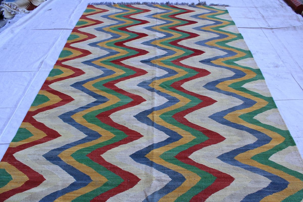 Stuuning Handmade Chobrang Kilim With Nice Colors 3