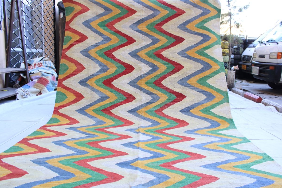 Stuuning Handmade Chobrang Kilim With Nice Colors 5