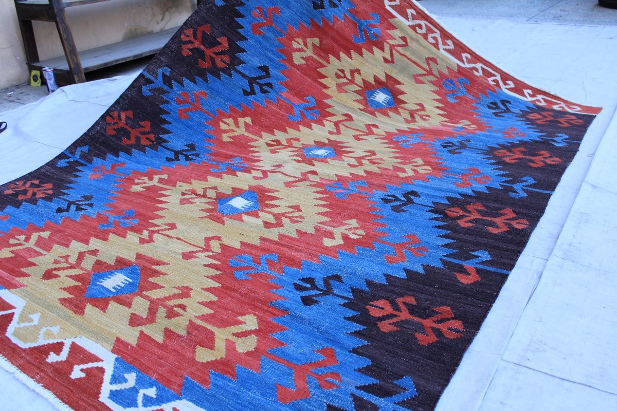 Hand Knotted Chobrang Kilim 5
