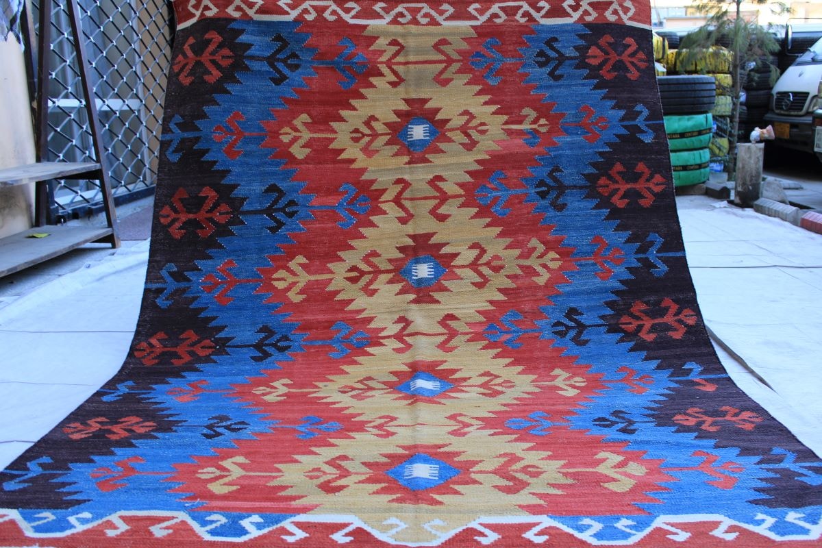 Hand Knotted Chobrang Kilim 6