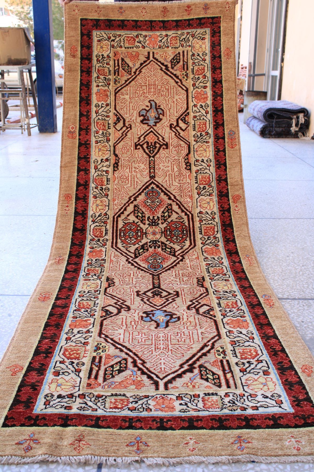 Antique Chobrang Runner Carpet 6