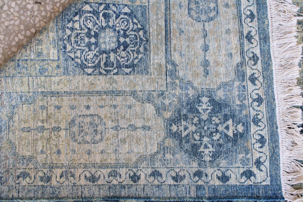 Antique Blue Mamlook Design Chobrang Carpet  4