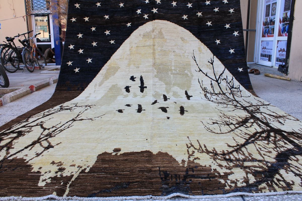 A Great View Of Moon And trees  7