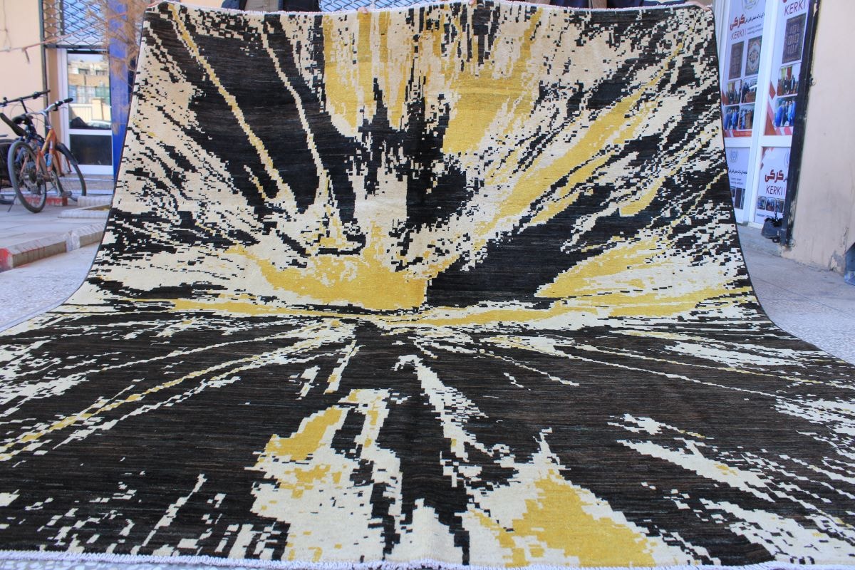 Black Yellow carpet 7