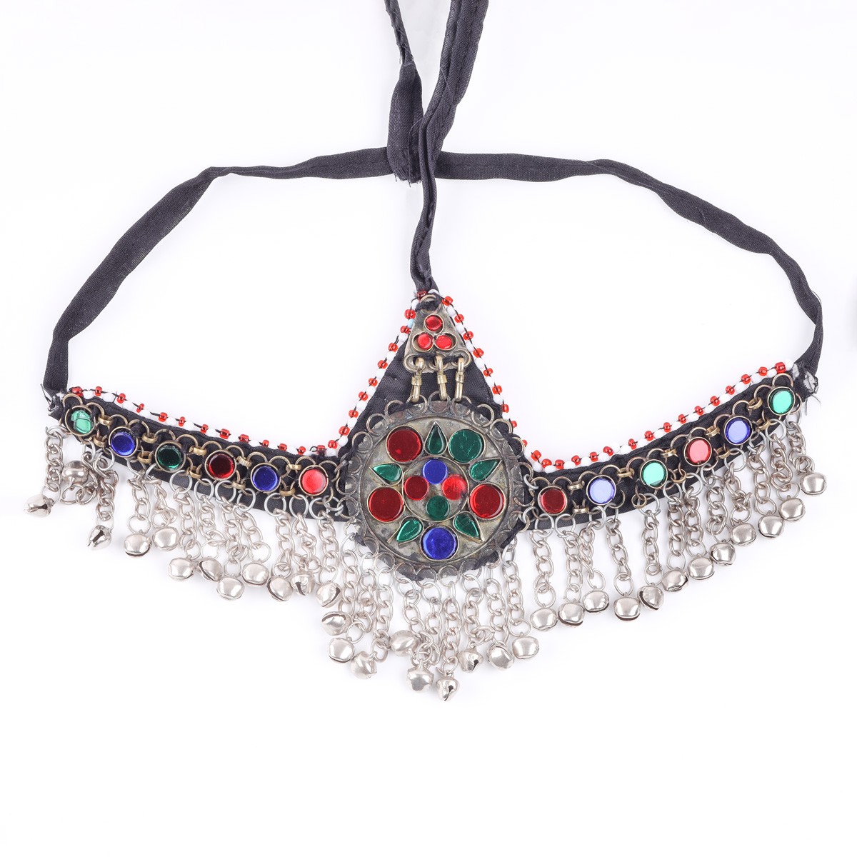 Antique Choker, Earrings & Headband| Traditional Afghan Jewelry Set 3