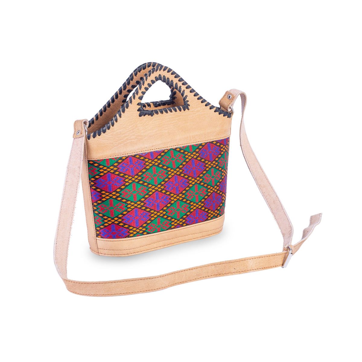 Elegant Embroidered Quilted Bag  1