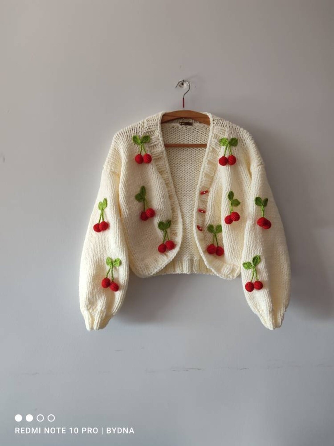 Oversize cotton Cherry cardigan 2