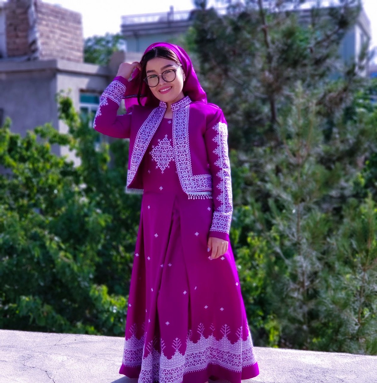 Hazargi Design Party Dress | Hand-embroidered Women Dress 1