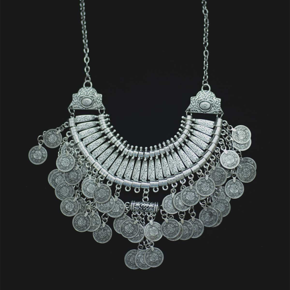 Vintage Ethnic afghani set| Nacklace, Earring, Headpiece 1