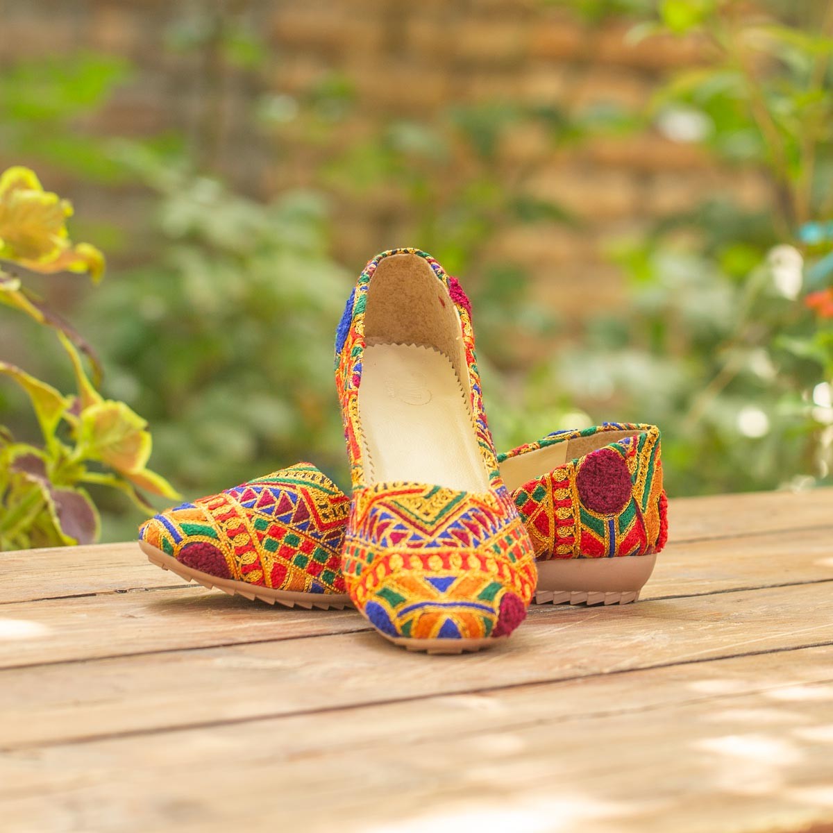 Matching Embroidered Bag, Handbag & Shoe Set | Tote Bag, Clutch Purse & Ballet Shoe Pair 3