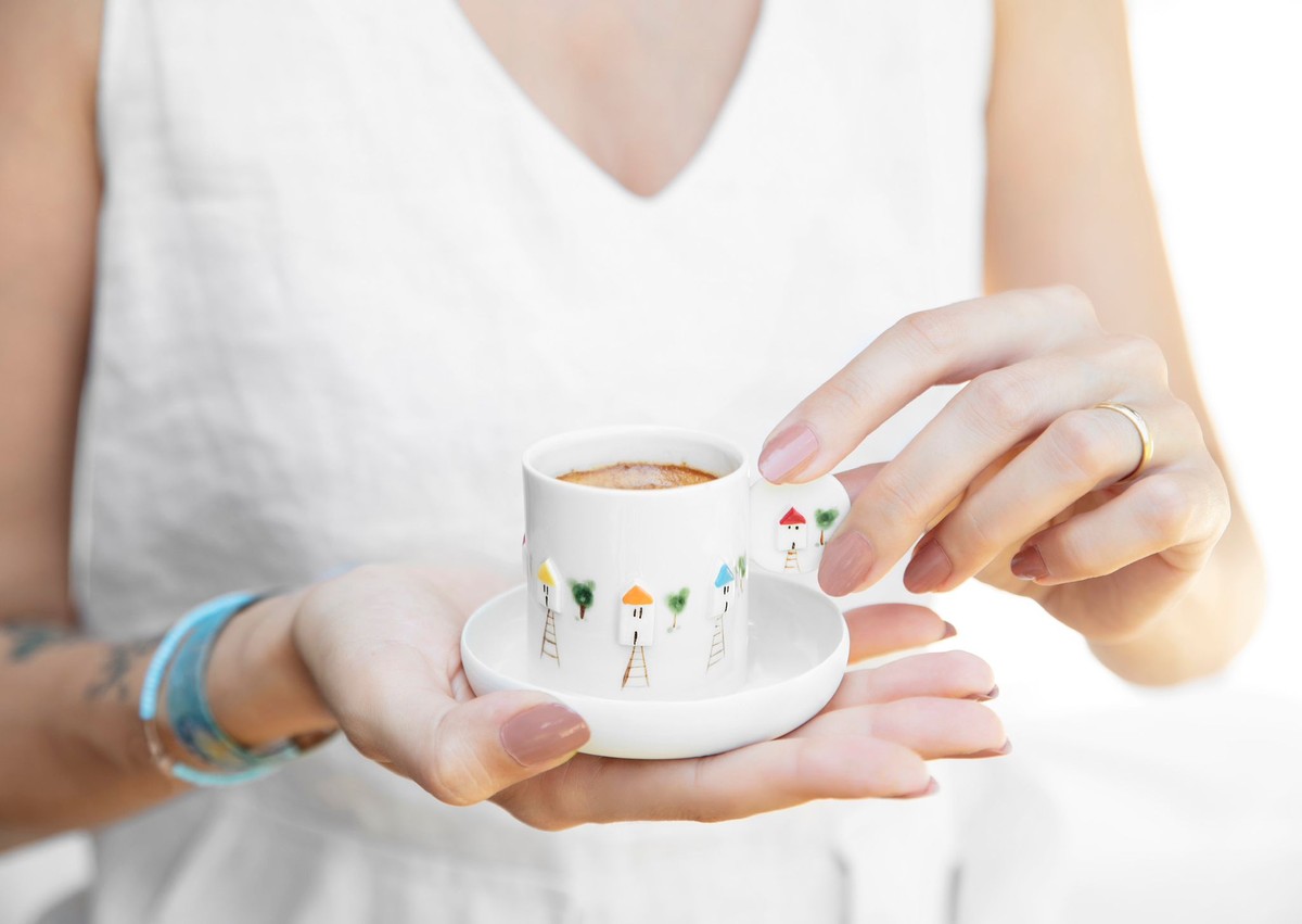 Espresso cup and saucer by Esra Boz 2