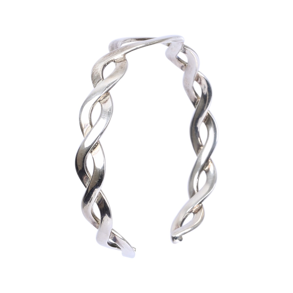 Silver Cuff Bracelet | Open Bangle Style Bracelet 1