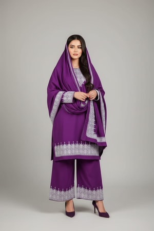 purple afghan dress Purple Charmaghzani Afghan Dress