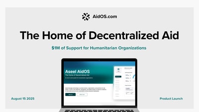 Introducing AidOS & our $1M Giveaway: Supporting Aid Organizations with Decentralized Aid photo