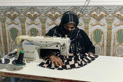 Supporting Rahil "bano " Sewing and Handicrafts
