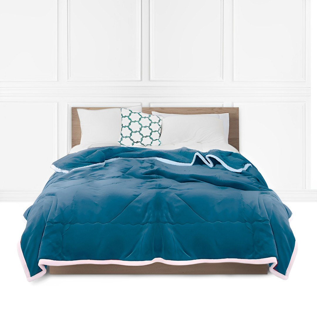 SOGA Lake Blue Throw Blanket