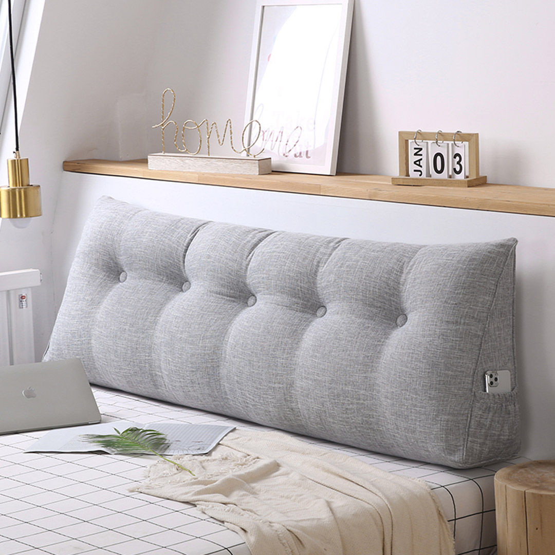 SOGA 100cm Silver Tatami Cushion Pillow