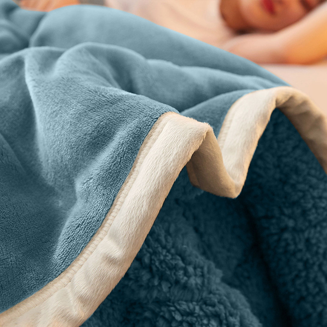 SOGA Lake Blue Throw Blanket