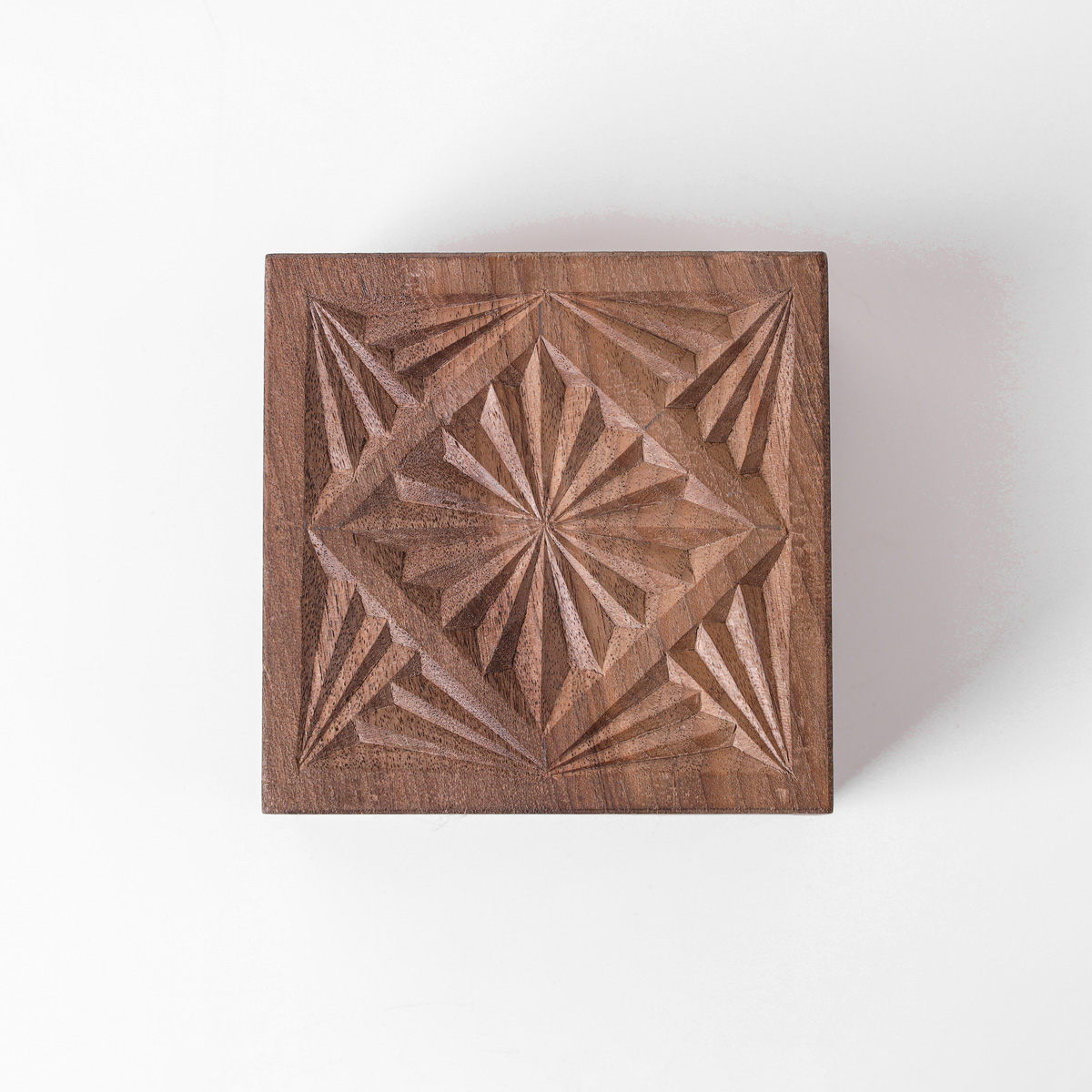 Jewelry Box With Fine Carvings | walnut Wood Jewelry Box