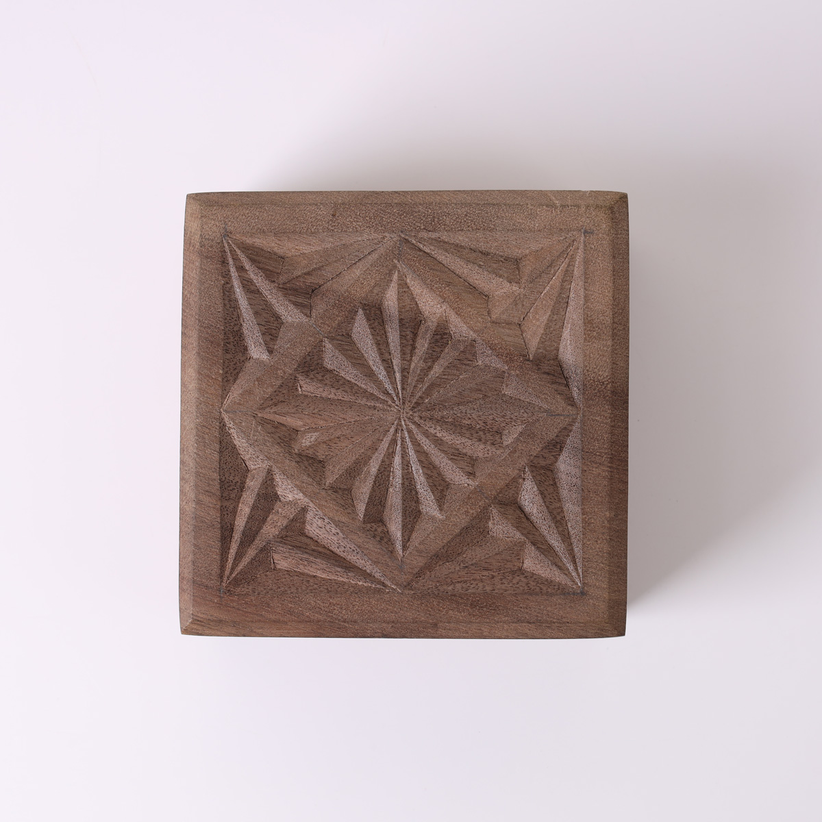 Jewelry Box With Fine Carvings | walnut Wood Jewelry Box