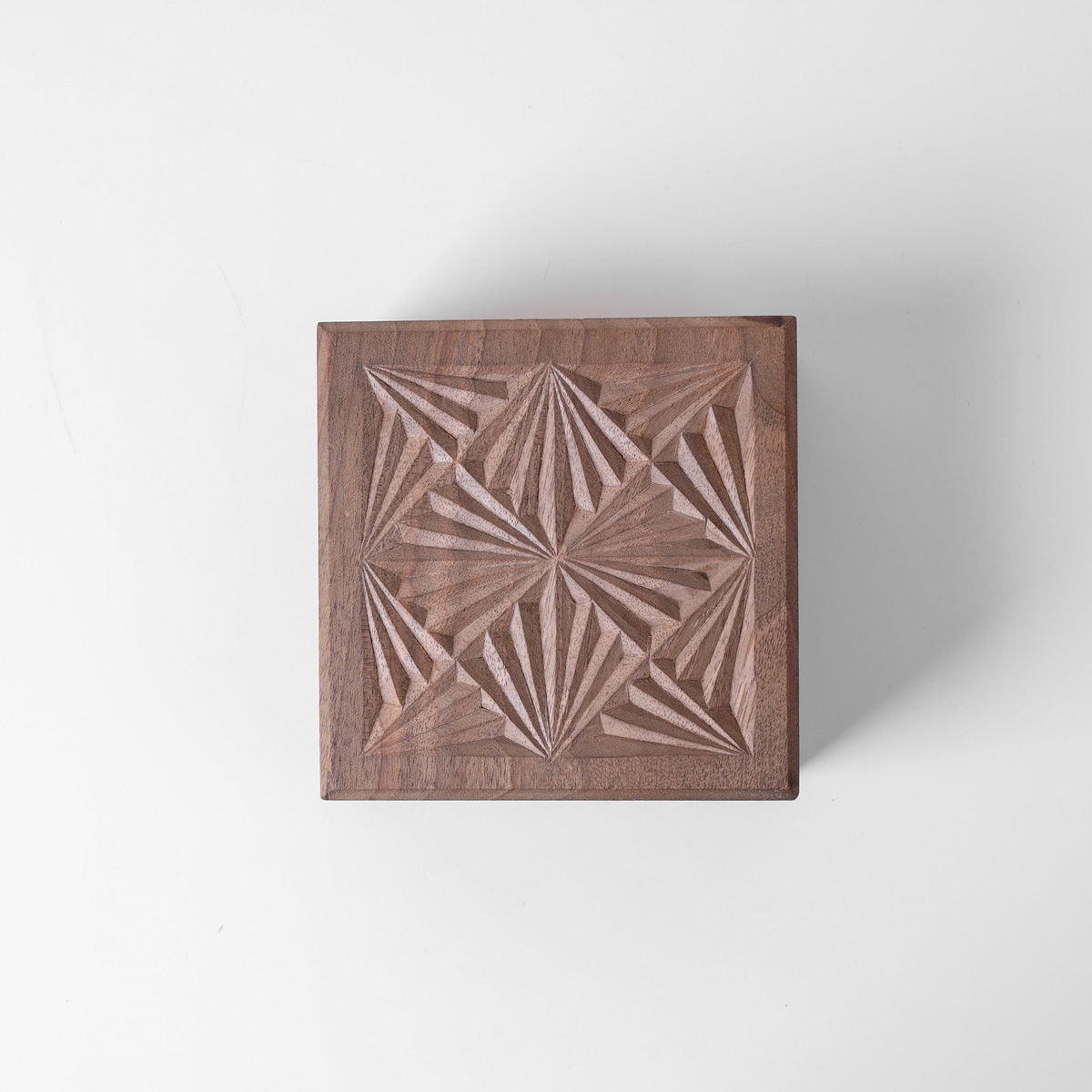 Jewelry Box With Fine Carvings | walnut Wood Jewelry Box