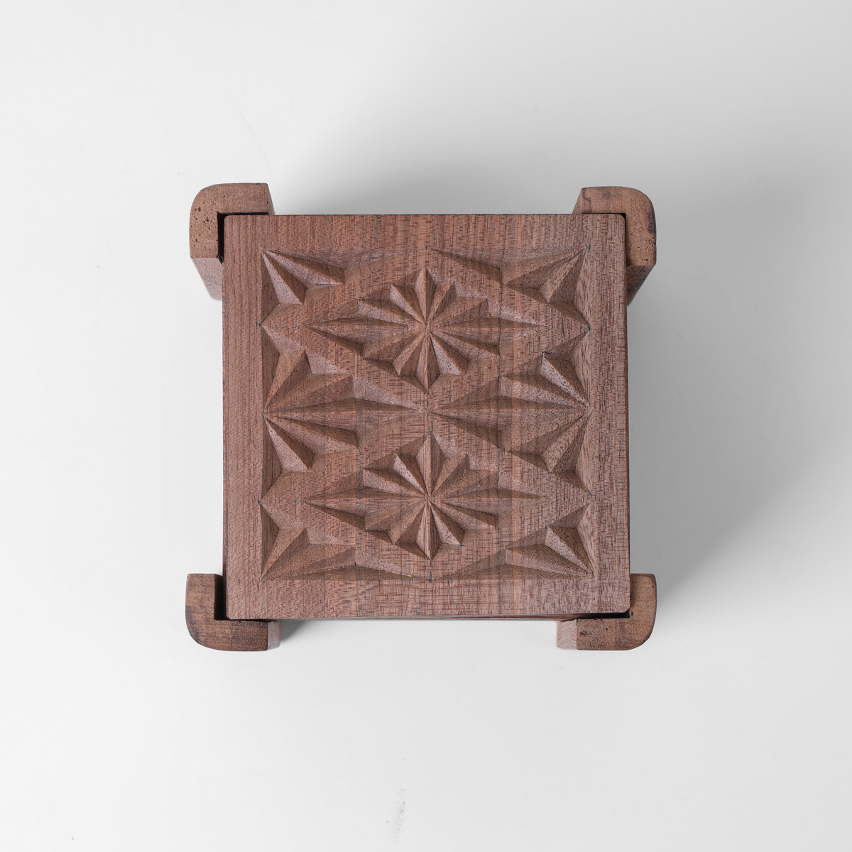 Saucer Set|Walnut wood