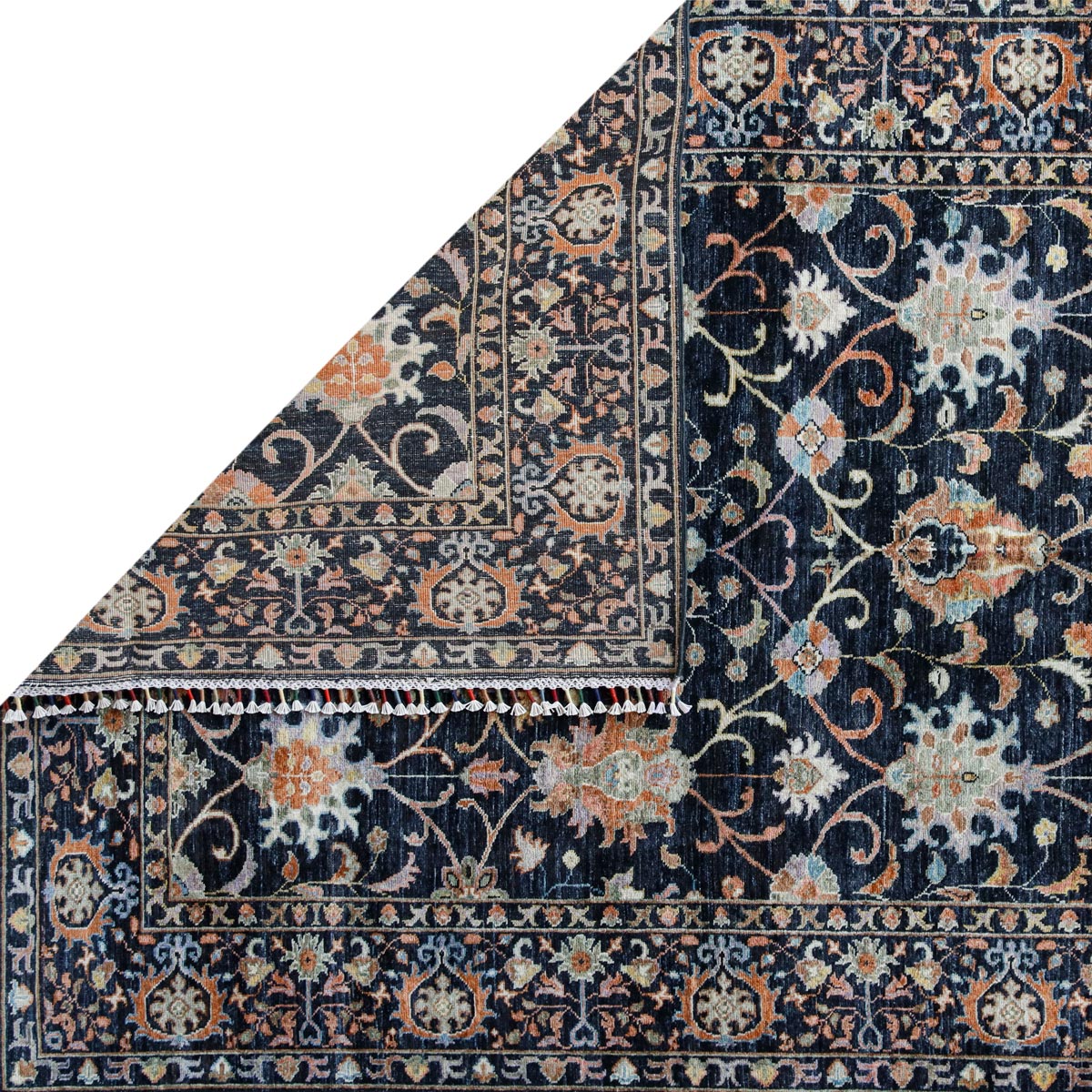 Handwoven Afghan Wool Carpet - Traditional Elegance 