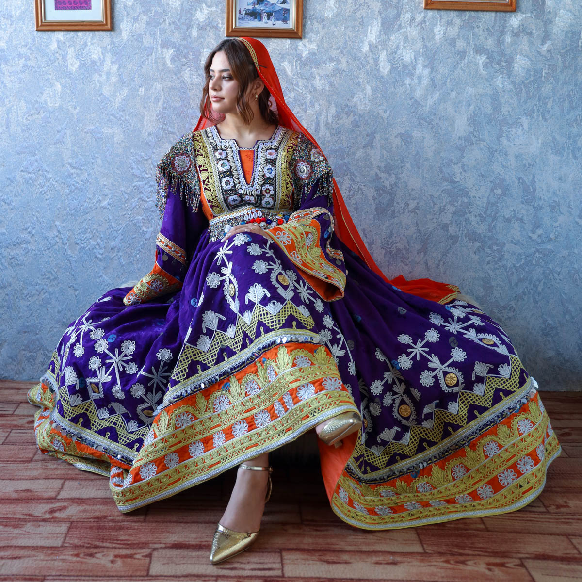 Afghani Dress for Women - Cloth Sizes Women: Medium - US Afghani Dress for Women - Cloth Sizes Women: Medium - US