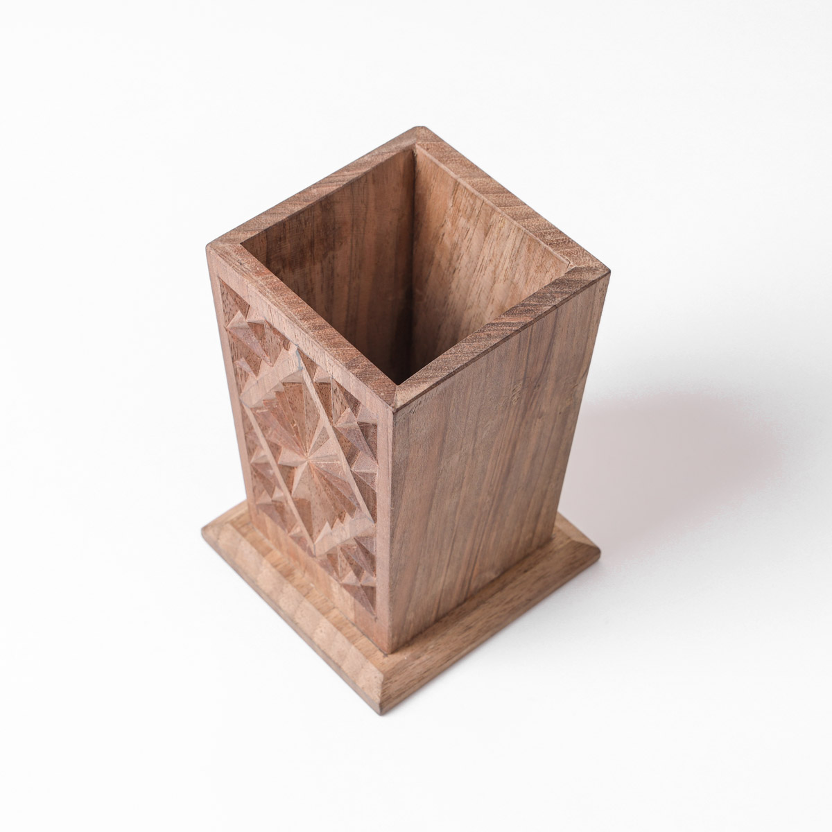 Wooden Pen Holder |walnut wood|Handcrafted Pen Stand