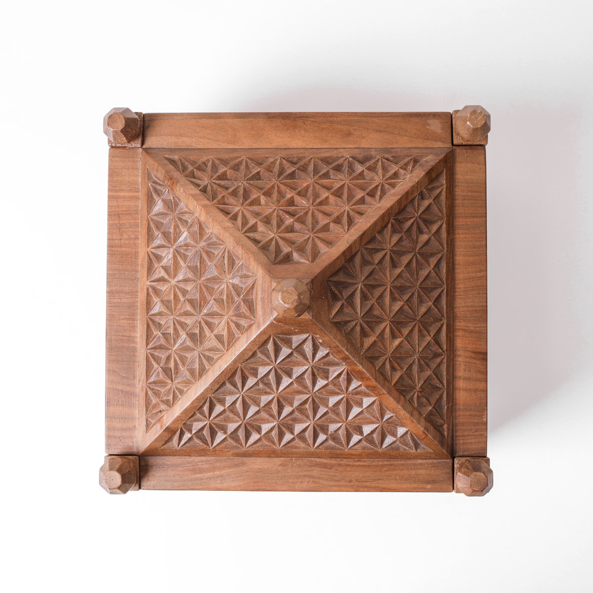Handcrafted Walnut Wooden Dry Fruit Dish – Natural Wood Serving Bowl