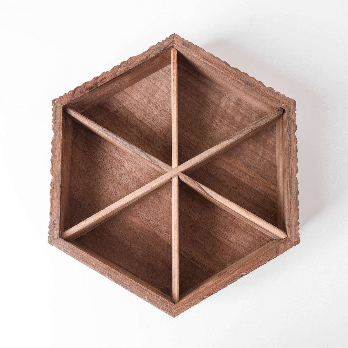 walnut wooden dry fruit dish