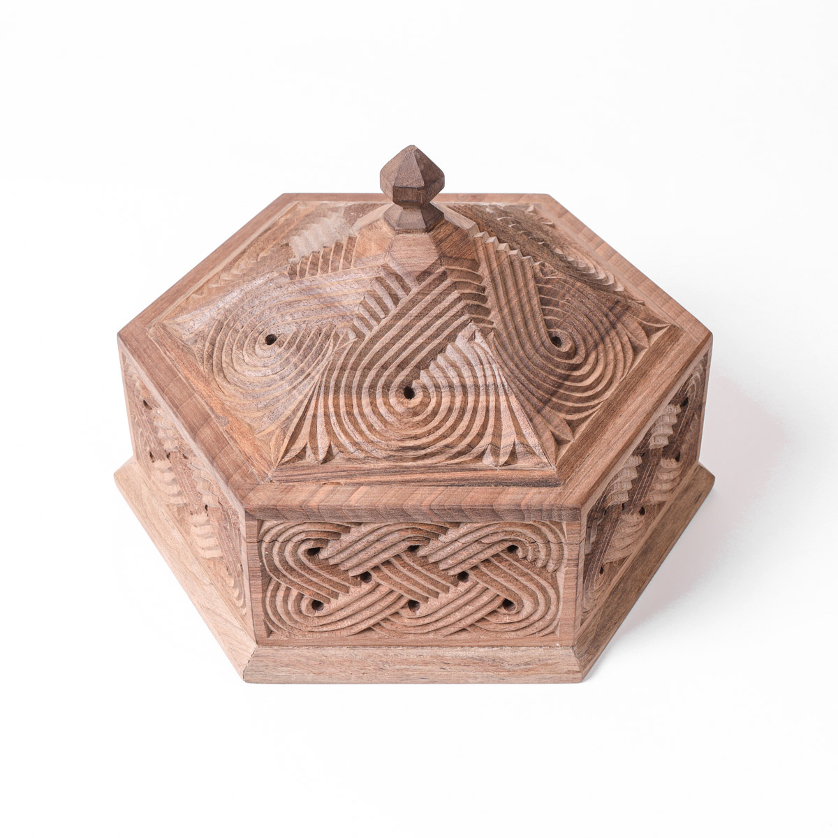 walnut wooden dry fruit dish