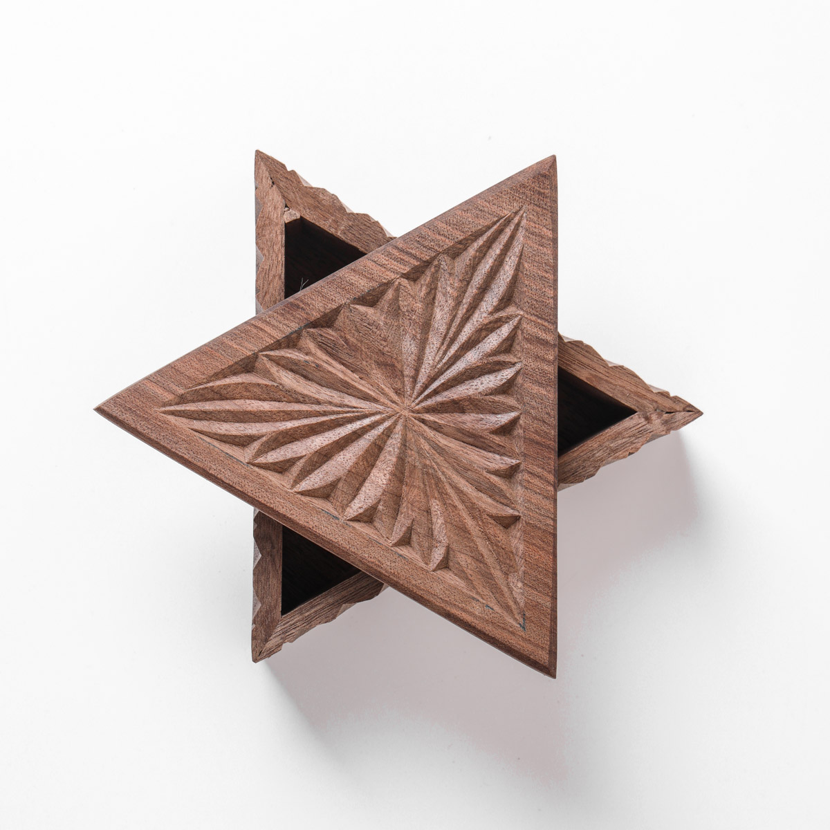 Gift Jewelry box With Fine Carvings | walnut Wood Jewelry Box