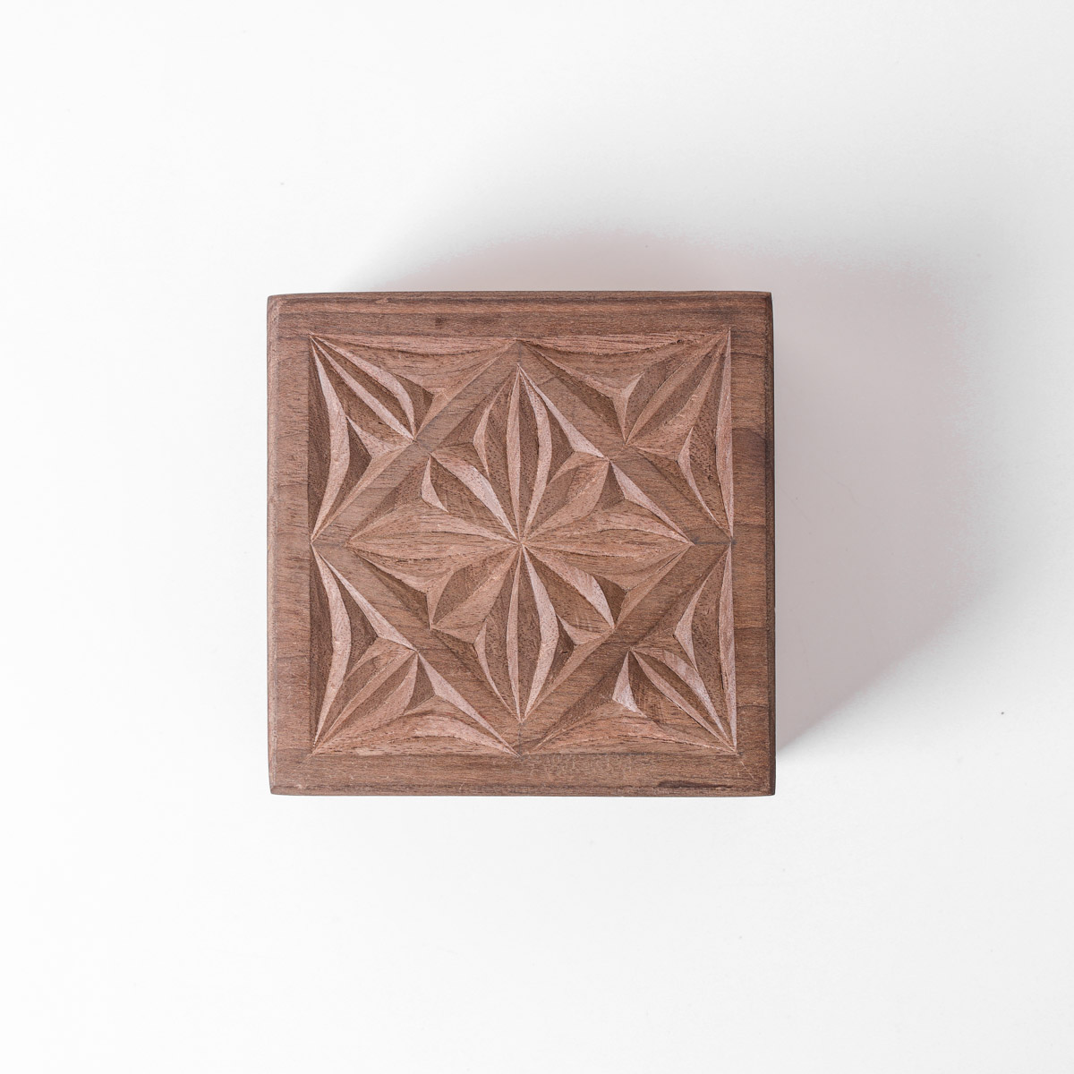 Jewelry Box With Fine Carvings | walnut Wood Jewelry Box