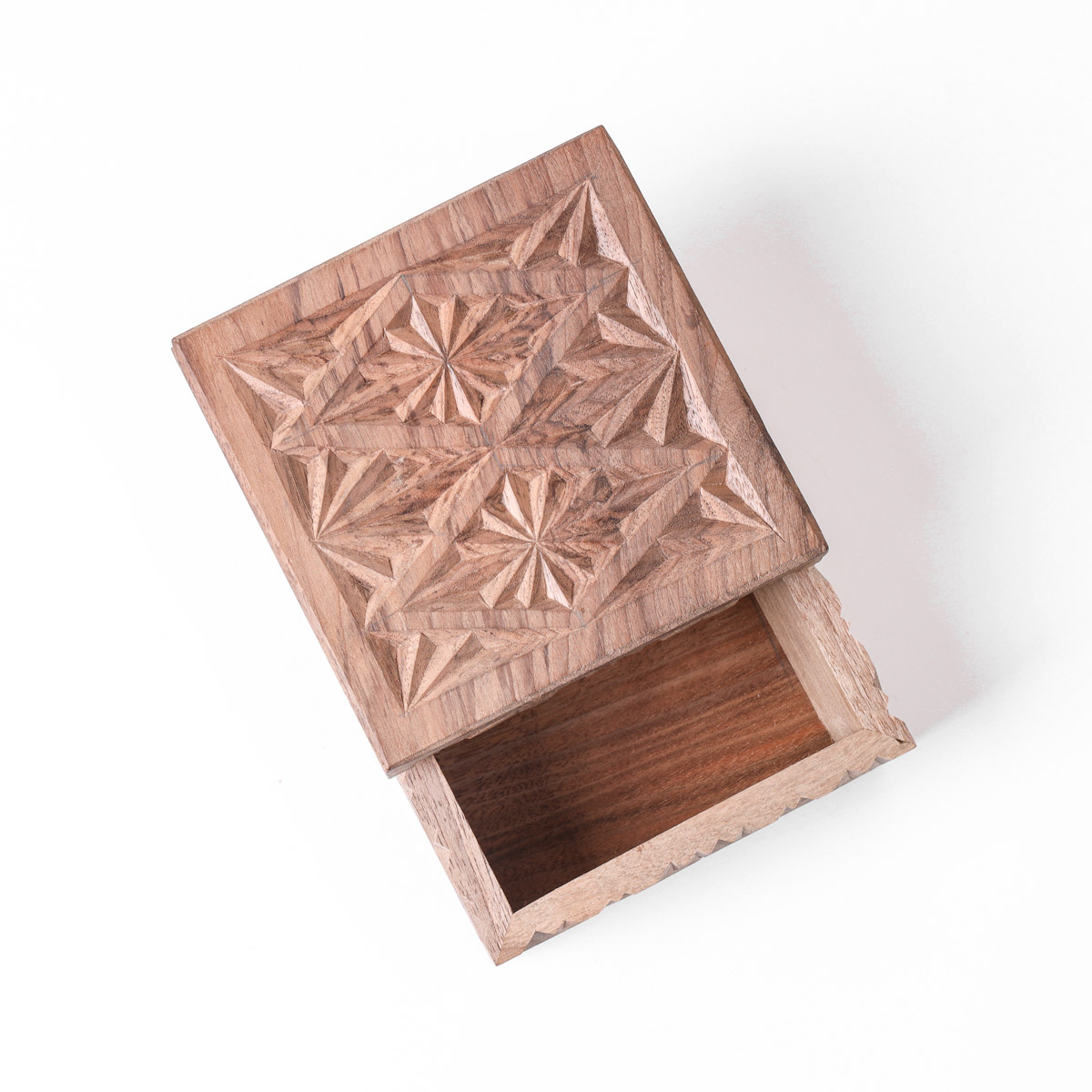 Aseel Jewelry Box With Fine Carvings | Afghani Jewelry Box