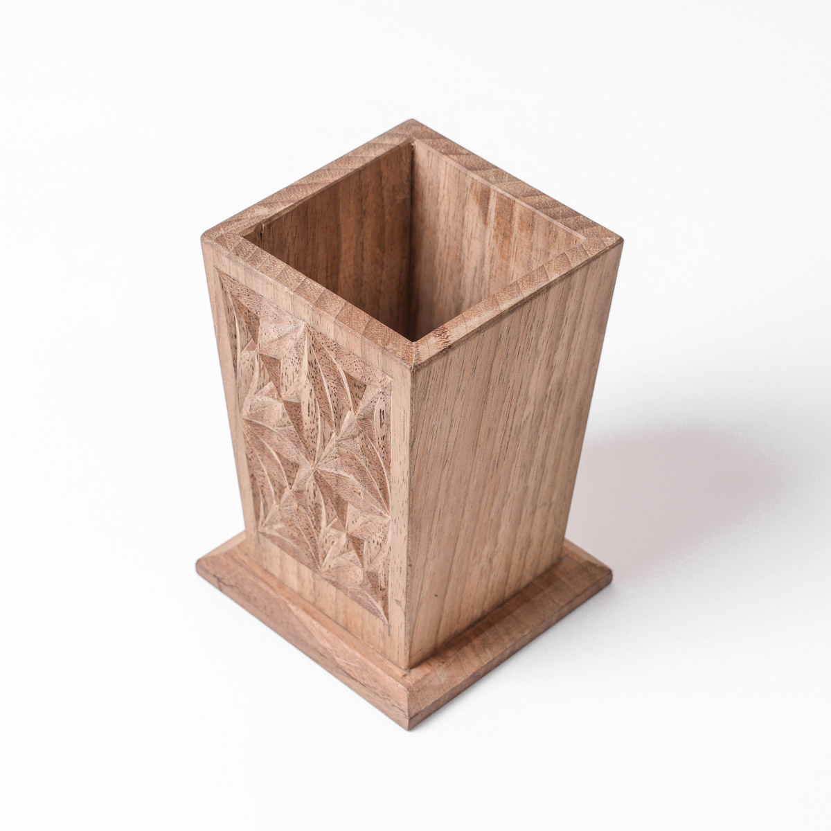 Wooden Pen Holder |walnut wood|Handcrafted Pen Stand 