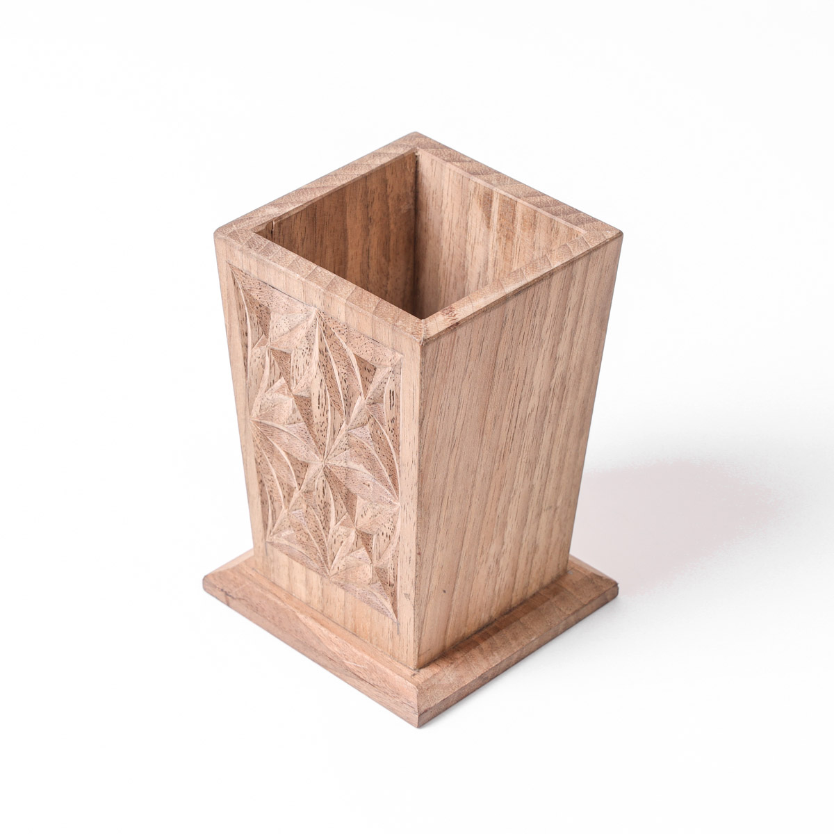 Wooden Pen Holder |walnut wood|Handcrafted Pen Stand 