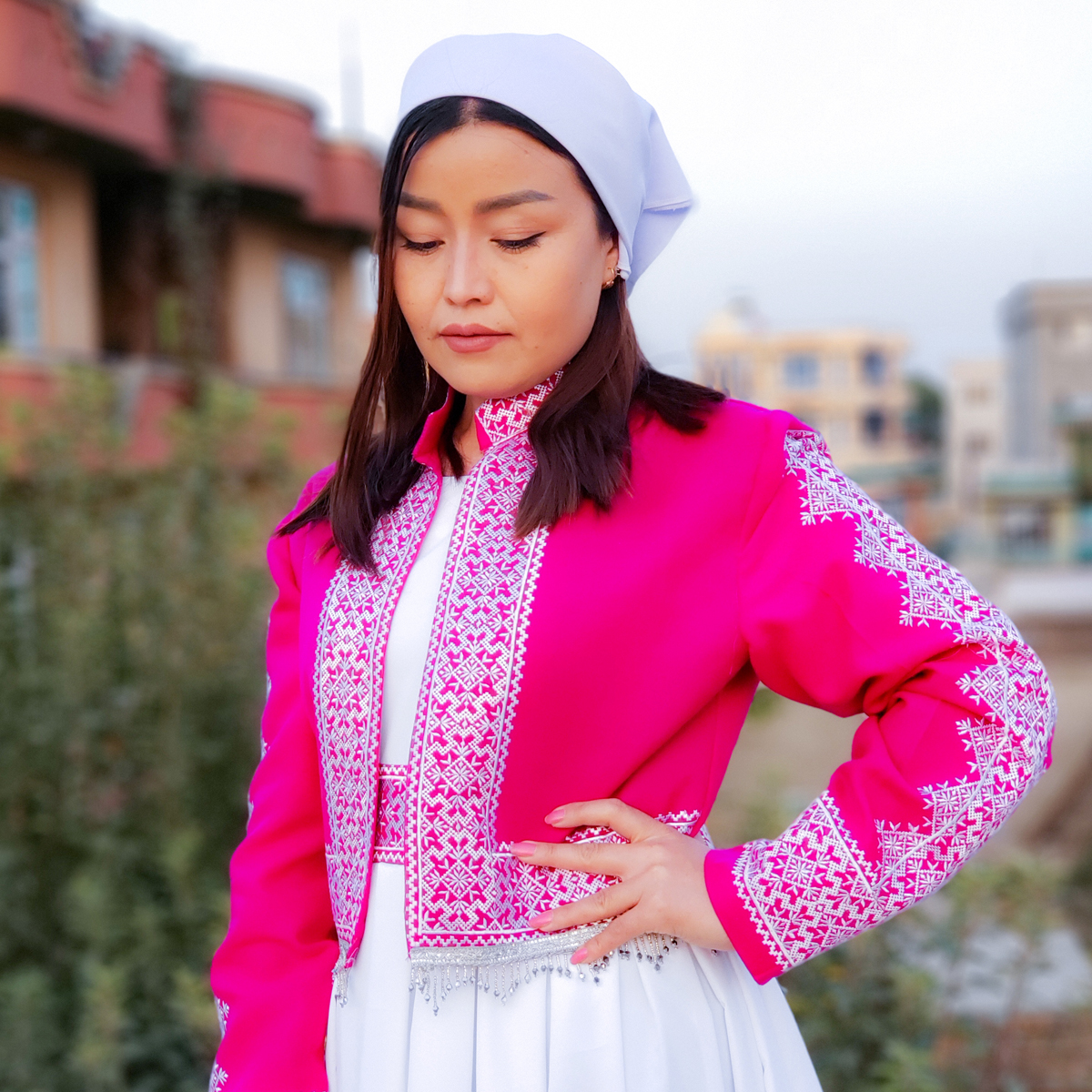 Hazargi Design Party Dress | Hand-embroidered Women Dress