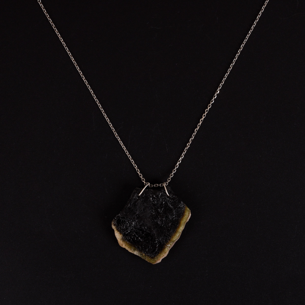 Tourmaline Stone Solitaire Pendant | 925 Silver Drop Locket