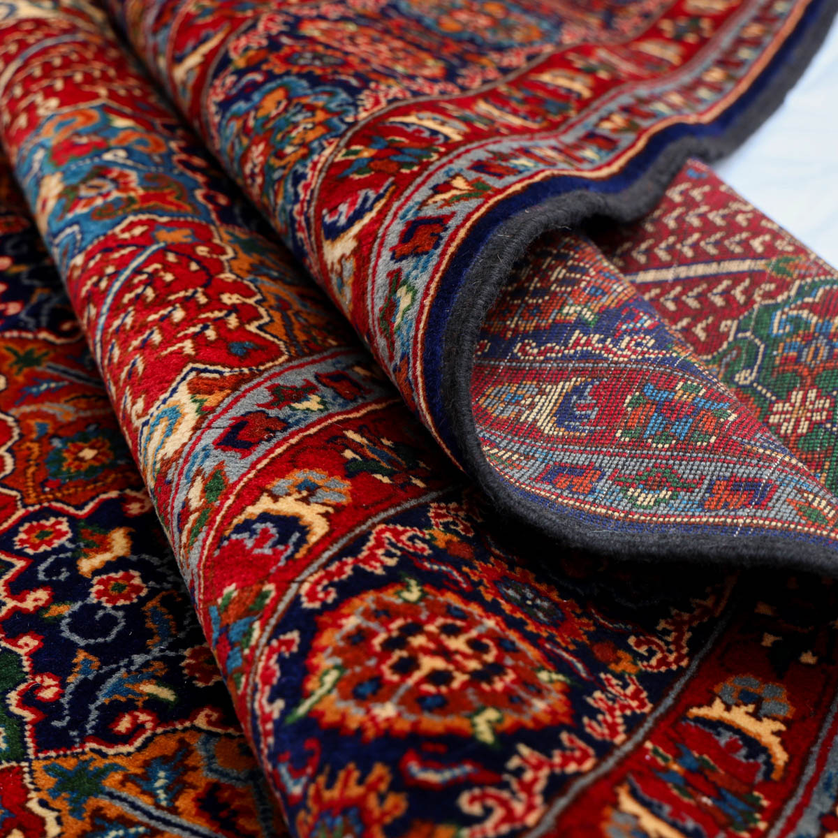 Acqcha Carpet 11'8" x 7'9" (ft) Kunduzi Carpet, Afghani wool carpet