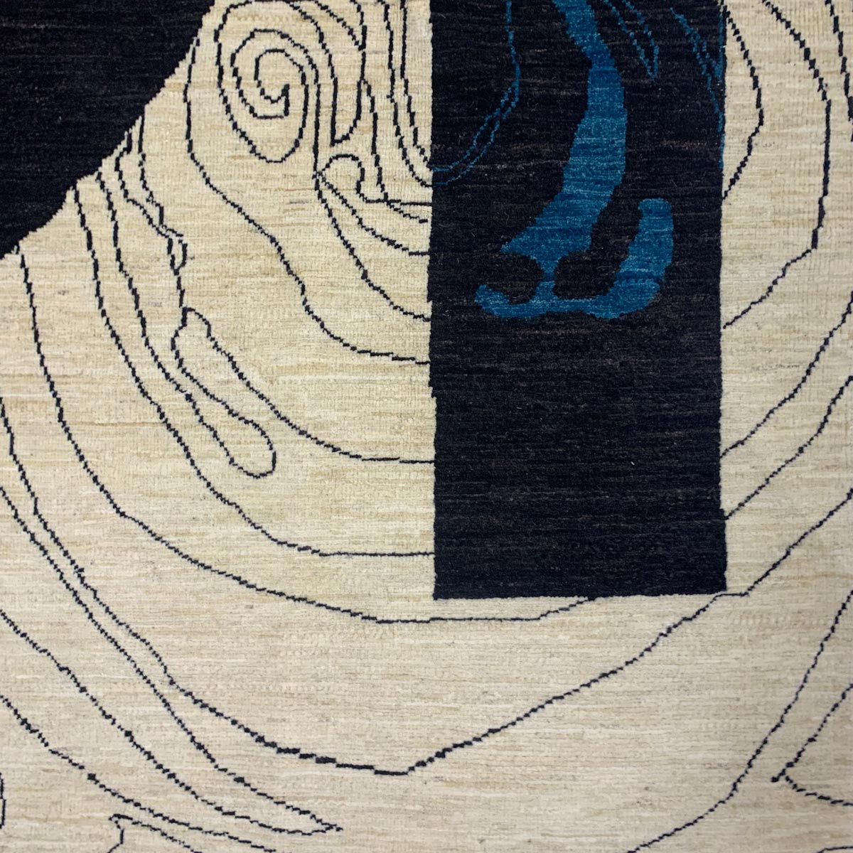 White Geometric Shape Classic Design Hand-woven Carpet | Turkmen Weave Area Carpet 7.70 X 5.50 (ft)