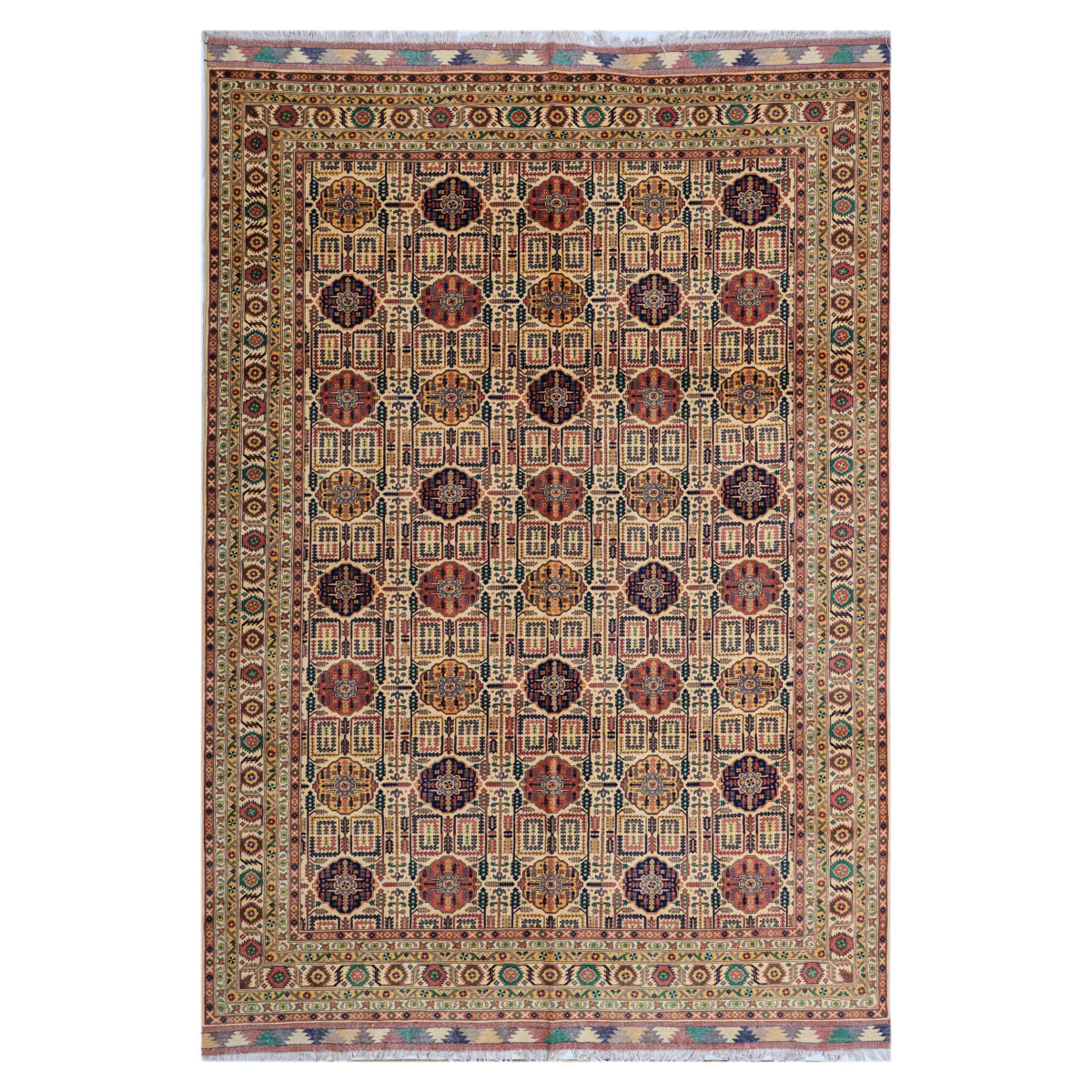 Gandam Carpet 13'8" x 9'8" (ft) Aseel, Afghani carpet