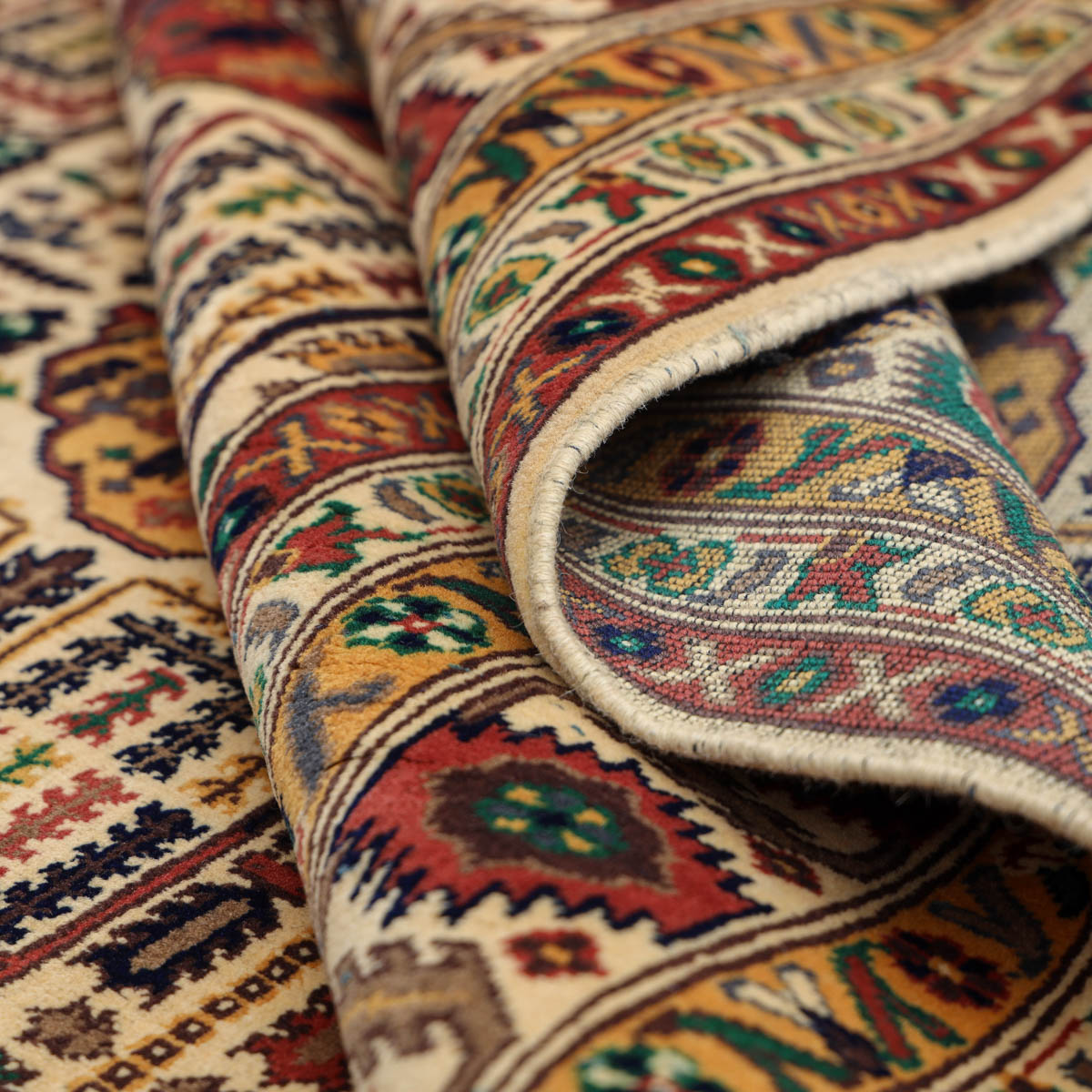 Gandam Carpet 13'8" x 9'8" (ft) Aseel, Afghani carpet
